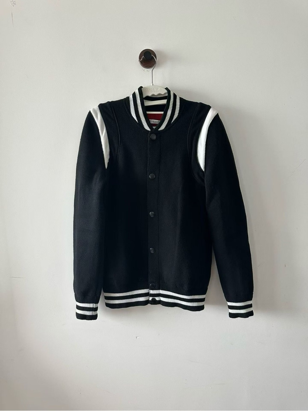 🚩Steal Givenchy Black and White Varsity Bomber Jacket